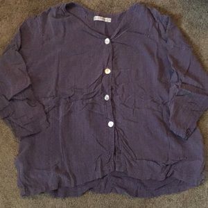 Cut Loose Purple Blouse